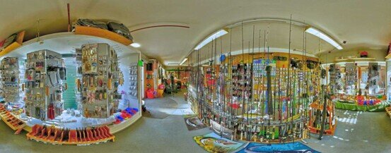 Vorne, Angeln, Auslage